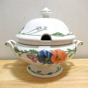 Villeroy Boch Amapola Soup Tureen w/Lid Germany 6.5" Diameter No Ladle